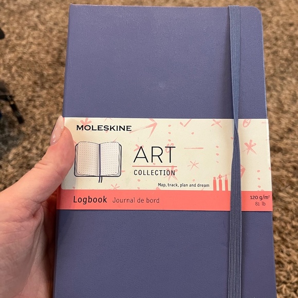 NWT Moleskine Classic Art collection logbook journal lavender purple - Picture 1 of 4